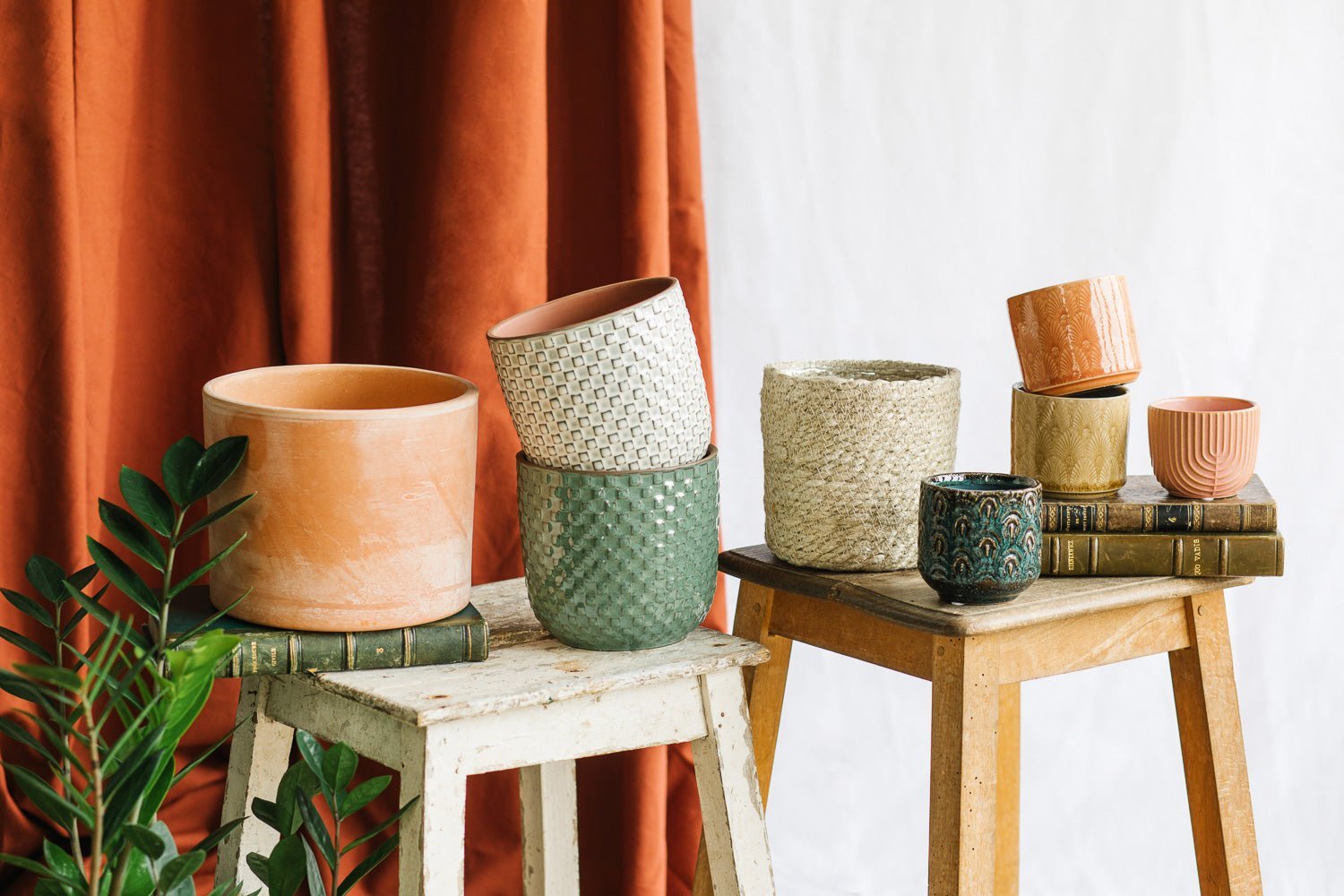 Sustania Jardinières Angulaires 28x28 Anthracite Set De 4