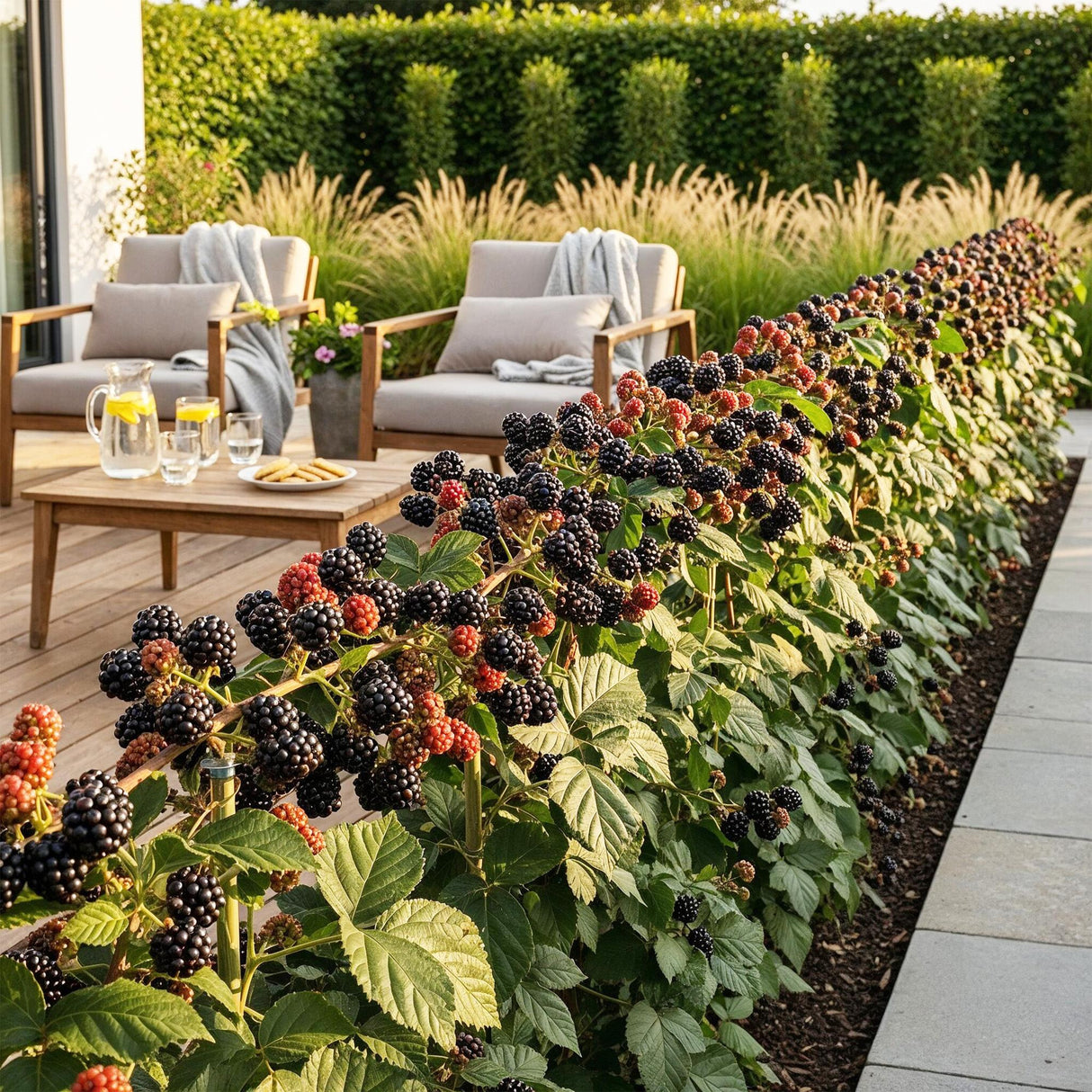 Livraison plante Mûrier Black Satin – Lot de 3 – Pot 9 cm