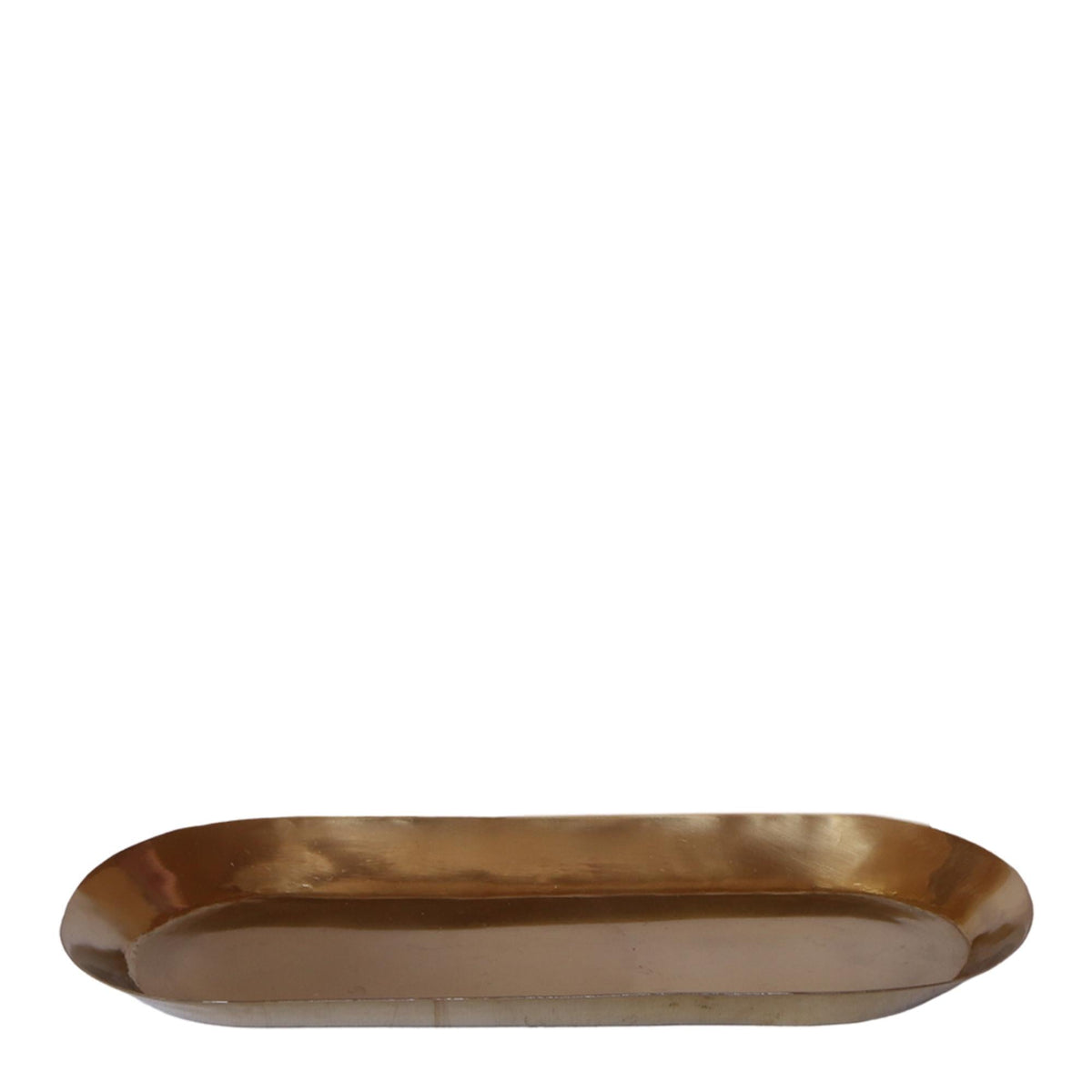 2 Plateaux Ovales Dorés En Acier Inoxydable - Rangement Bijoux Et Cosmétiques - Décoration Élégante