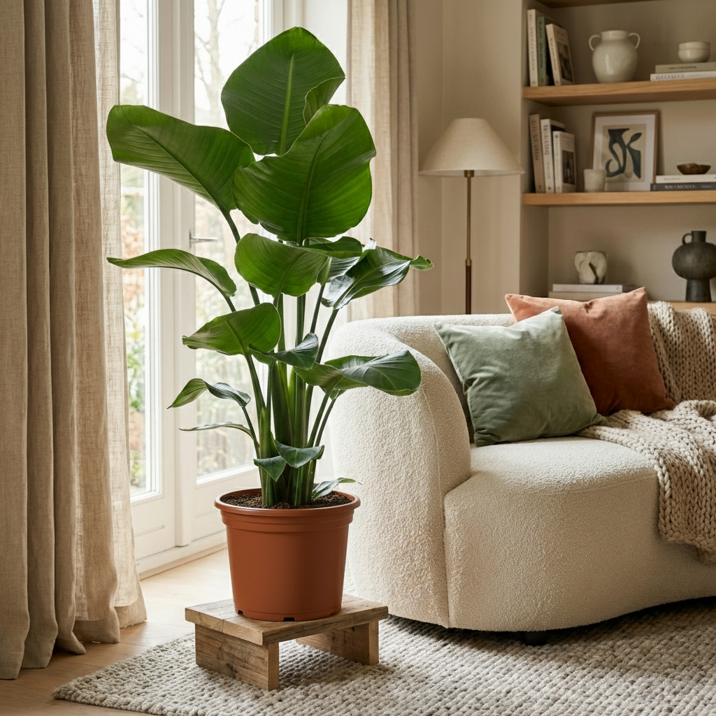 Strelitzia Nicolai – Arbre oiseau de paradis | Pot 19 cm, Hauteur 90 cm