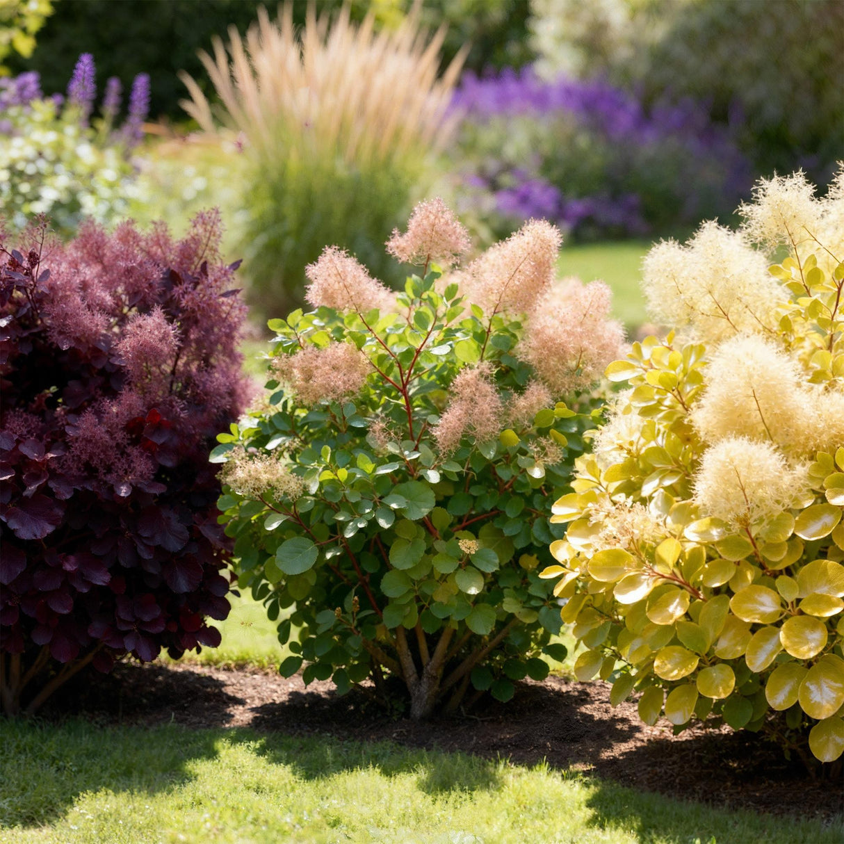 Cotinus coggyria – Lot de 3 – Pot 12 cm – Hauteur 35 cm