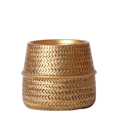 Cache-pot doré - Ø9cm