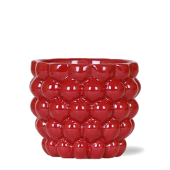 Pot en céramique rouge pour plantes d'intérieur