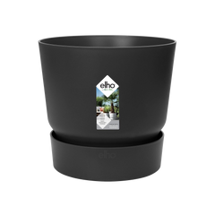 Pot elho Greenville Rond noir 14 cm