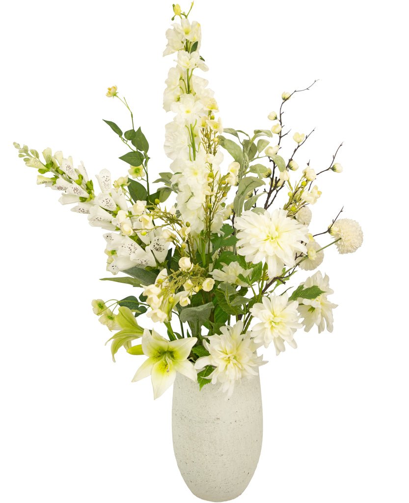 Livraison plante Bouquet artificiel en soie Blanc Deluxe