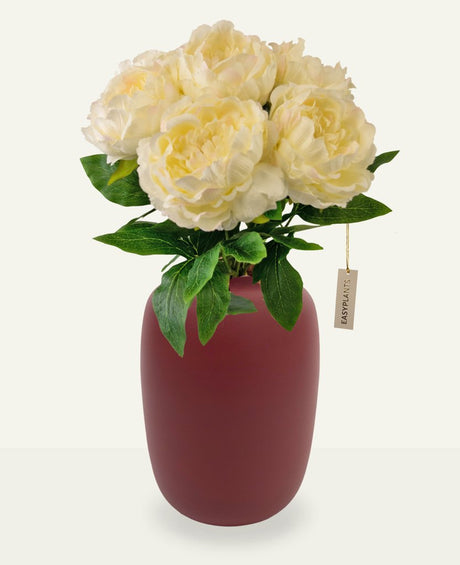 Livraison plante Bouquet artificiel Pivoine blanche