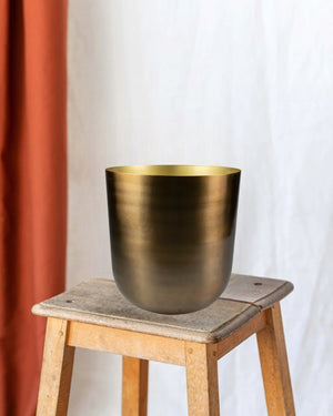 Cache-pot doré d25cm