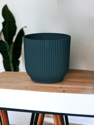 Cache-Pot Elho Vibes Bleu - Roues incluses - D35 x H33