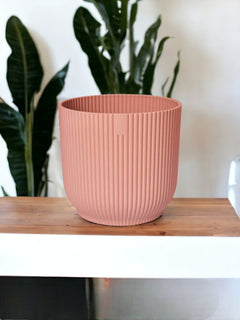 Cache-Pot Elho Vibes Rose - Roues incluses - D35 x H33