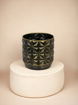 Cache-Pot Shiny Black D12
