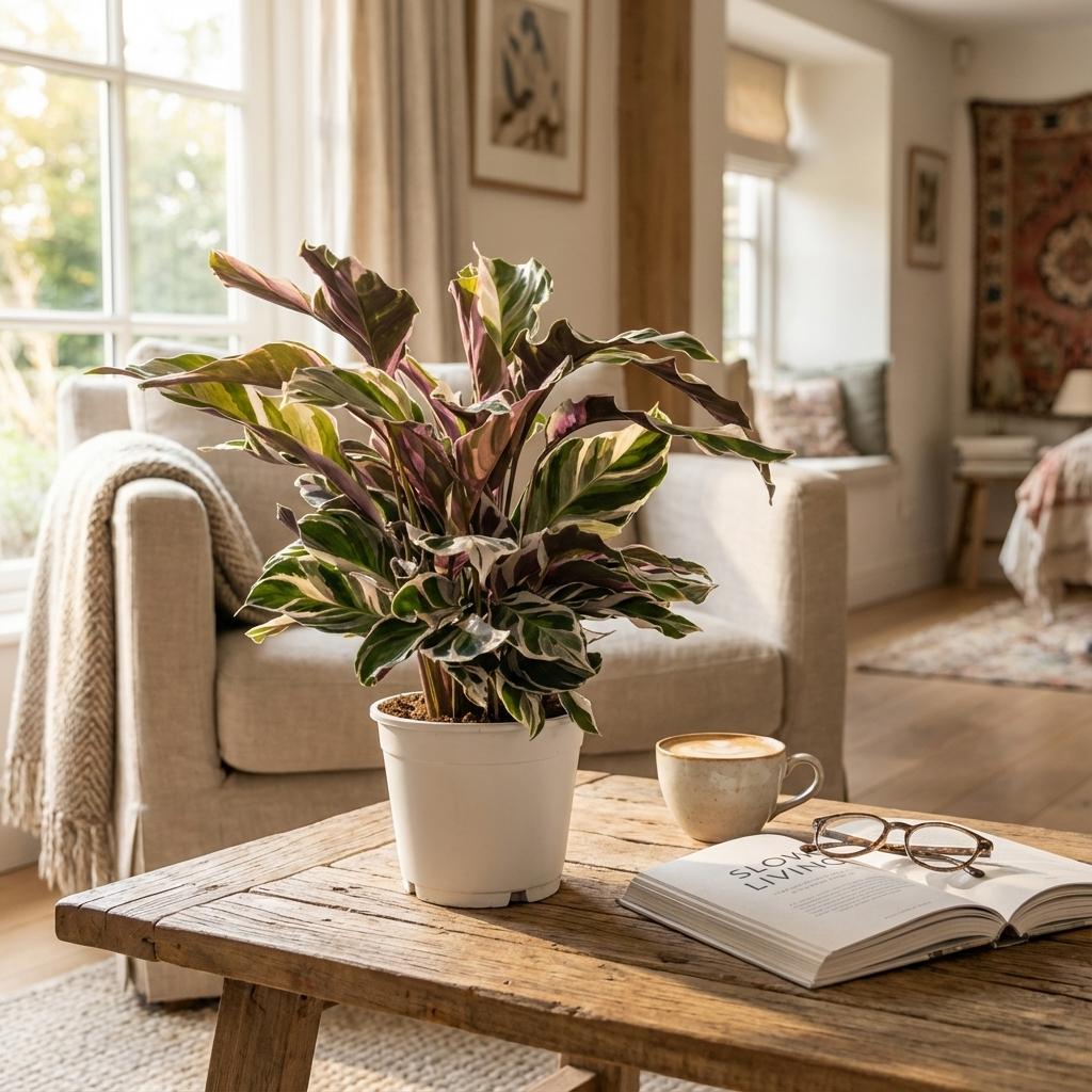 Livraison plante Calathea Fushion White