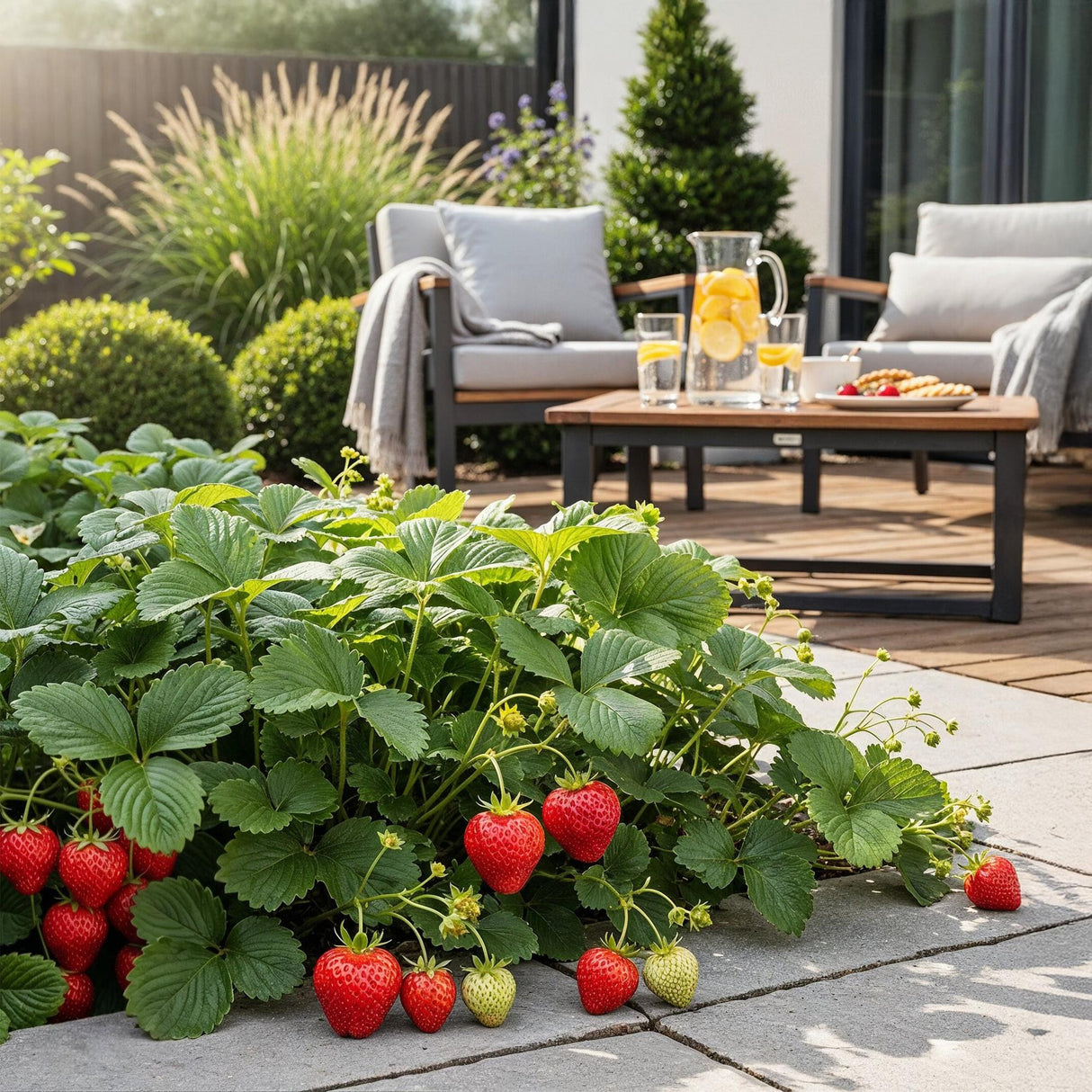 Livraison plante Fraisier Elsanta – Lot de 3 – Pot 9 cm