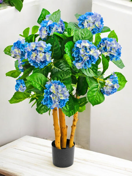 Livraison plante Hortensia bleu artificiel