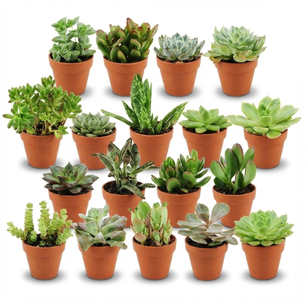 Livraison plante Mix mini Succulentes - Pot terracota inclus