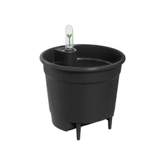 Pot auto-arrosant noir 21 cm