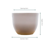 Livraison plante Pot Eggy Taupe 66 cm