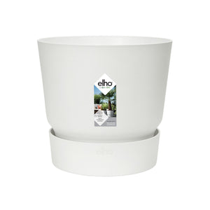 Pot elho Greenville Rond blanc 14 cm