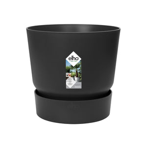 Pot elho Greenville Rond noir 14 cm