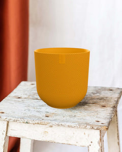 Pot Elho Jazz Rond jaune ambre 14 cm