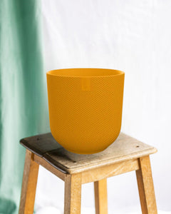 Pot Elho Jazz Rond jaune ambré 23 cm