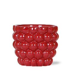 Pot en céramique rouge pour plantes d'intérieur