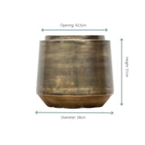 Livraison plante Pot Vintage Indigo Or 58 cm