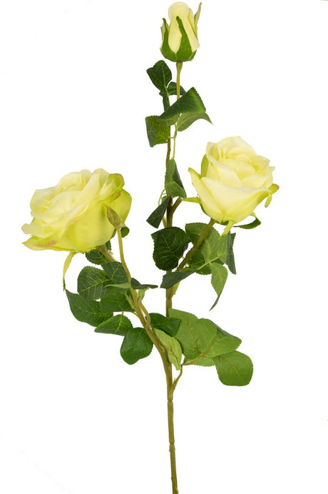 Livraison plante Rose artificielle Neo deluxe blanche/verte