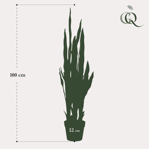 Livraison plante Sanseveria Trifasciata plante artificielle - h97cm, Ø12cm