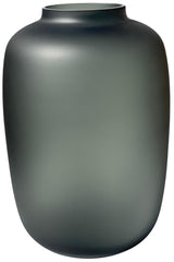 Livraison plante Vase en verre gris satiné - h35cm, Ø25cm