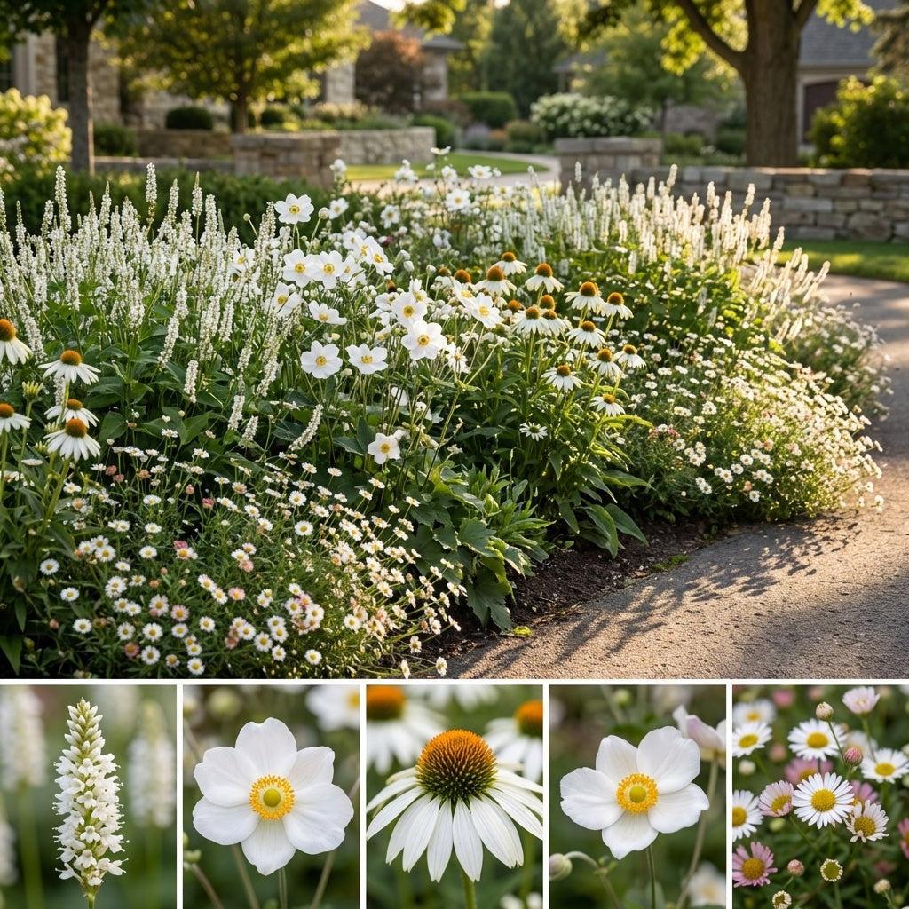 Pack Massif Soleil & Mi-Ombre Blanc - 30 plantes — photo 3