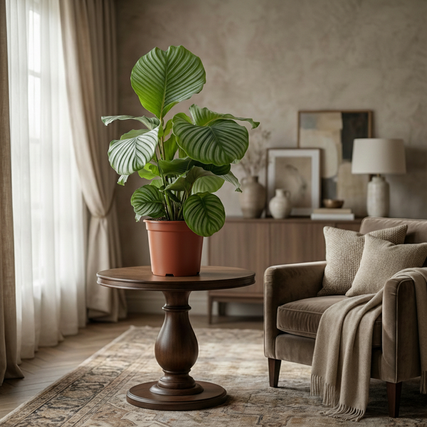 Calathea Orbifolia – Plante paon | Pot 21 cm, Hauteur 60 cm