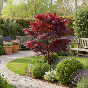 Acer palmatum Atropurpureum – Pot 12 cm – Hauteur 35 cm