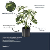Monstera Variegata plante artificielle