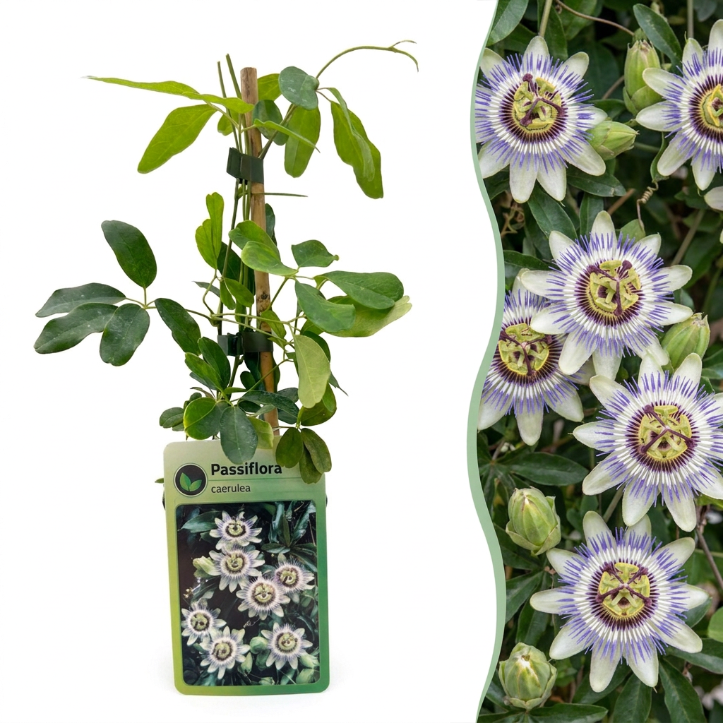 Passiflore bleue - Passiflora caerulea - H 35 cm, pot Ø9 cm - photo 7