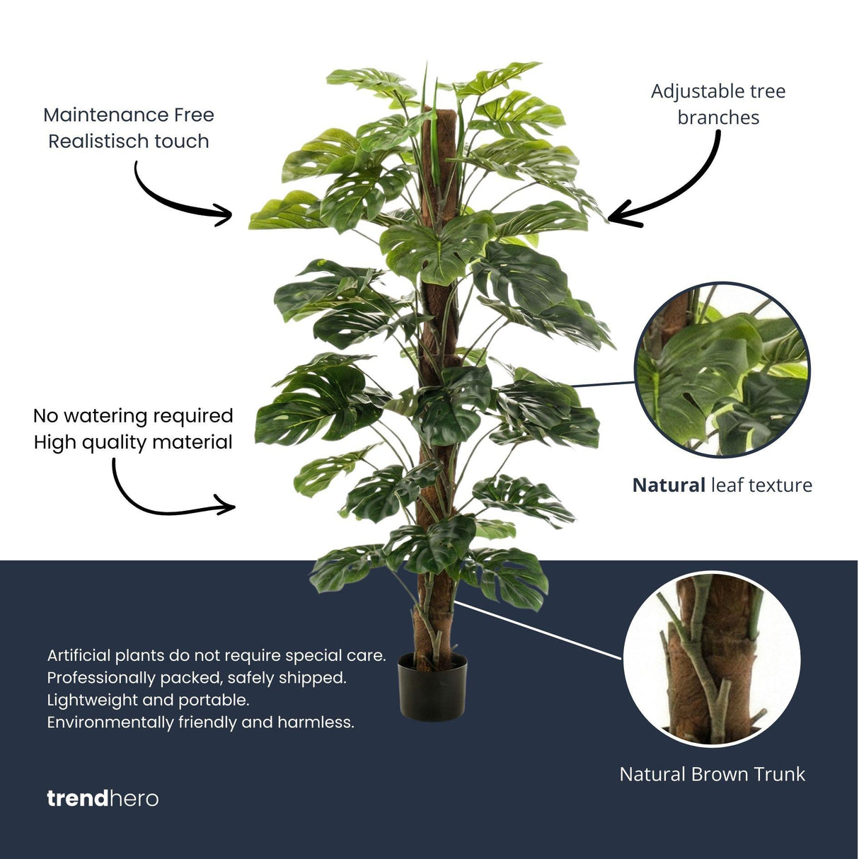 Monstera plante artificielle