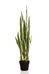 Sanseveria Trifasciata plante artificielle - h97cm, Ø12cm