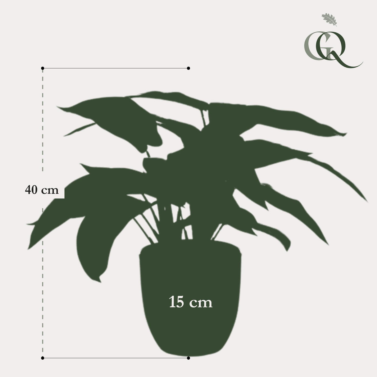 Calathea Zebrina plante artificielle - h38cm, Ø15cm