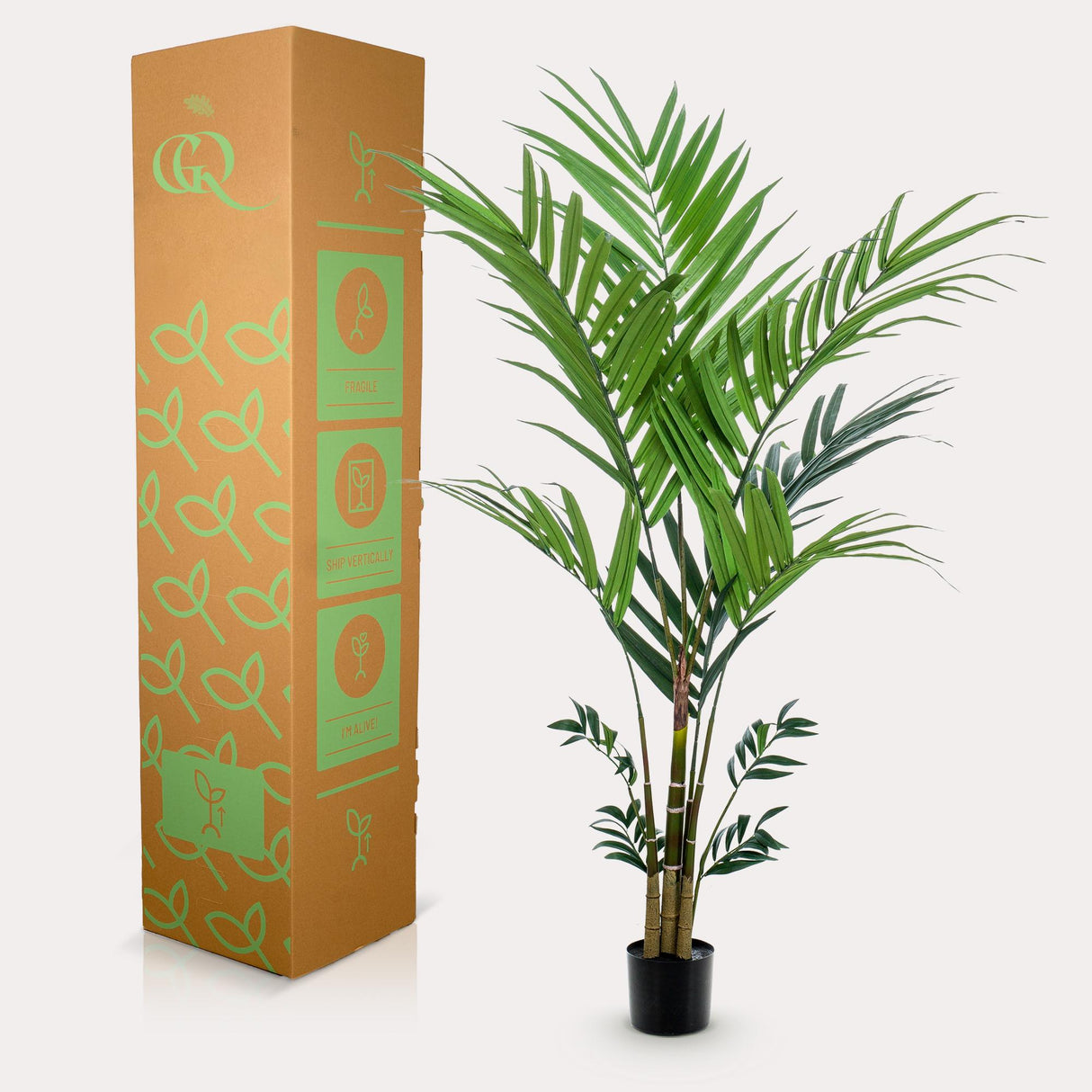 Palmier Kentia plante artificielle - h180cm, Ø15cm
