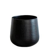 Cache-pot noir - h23cm, Ø21cm