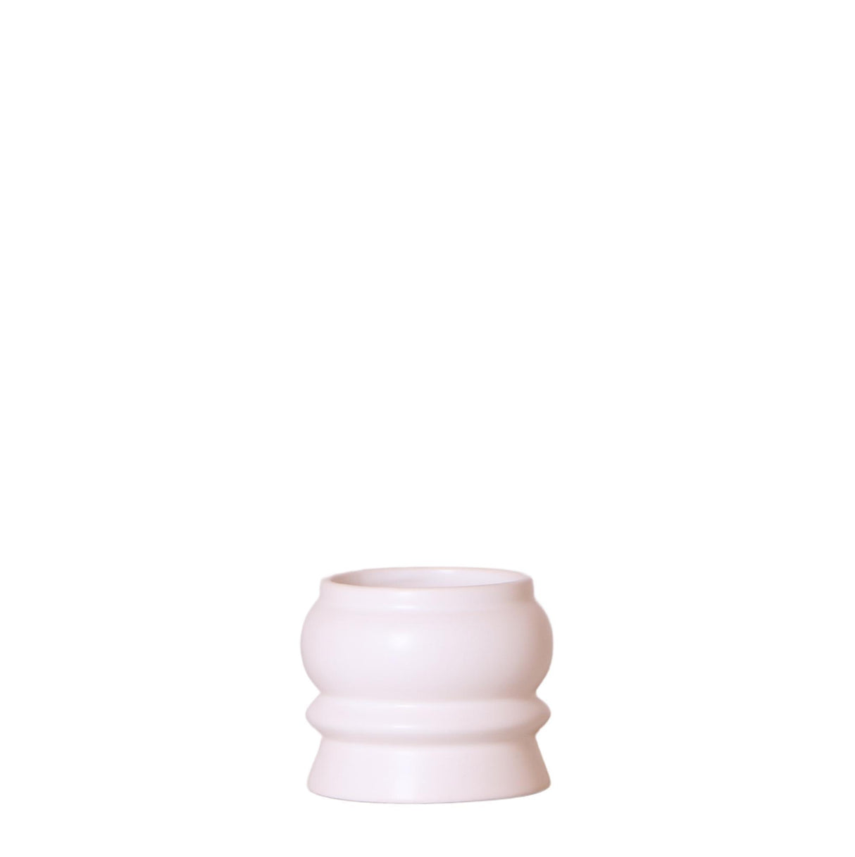 Cache-pot en céramique blanc - Ø6cm