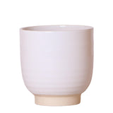 Pflanzgefäß aus weißer Keramik – Ø12 cm