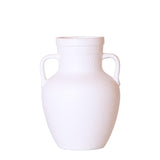 Vase en terre cuite blanc