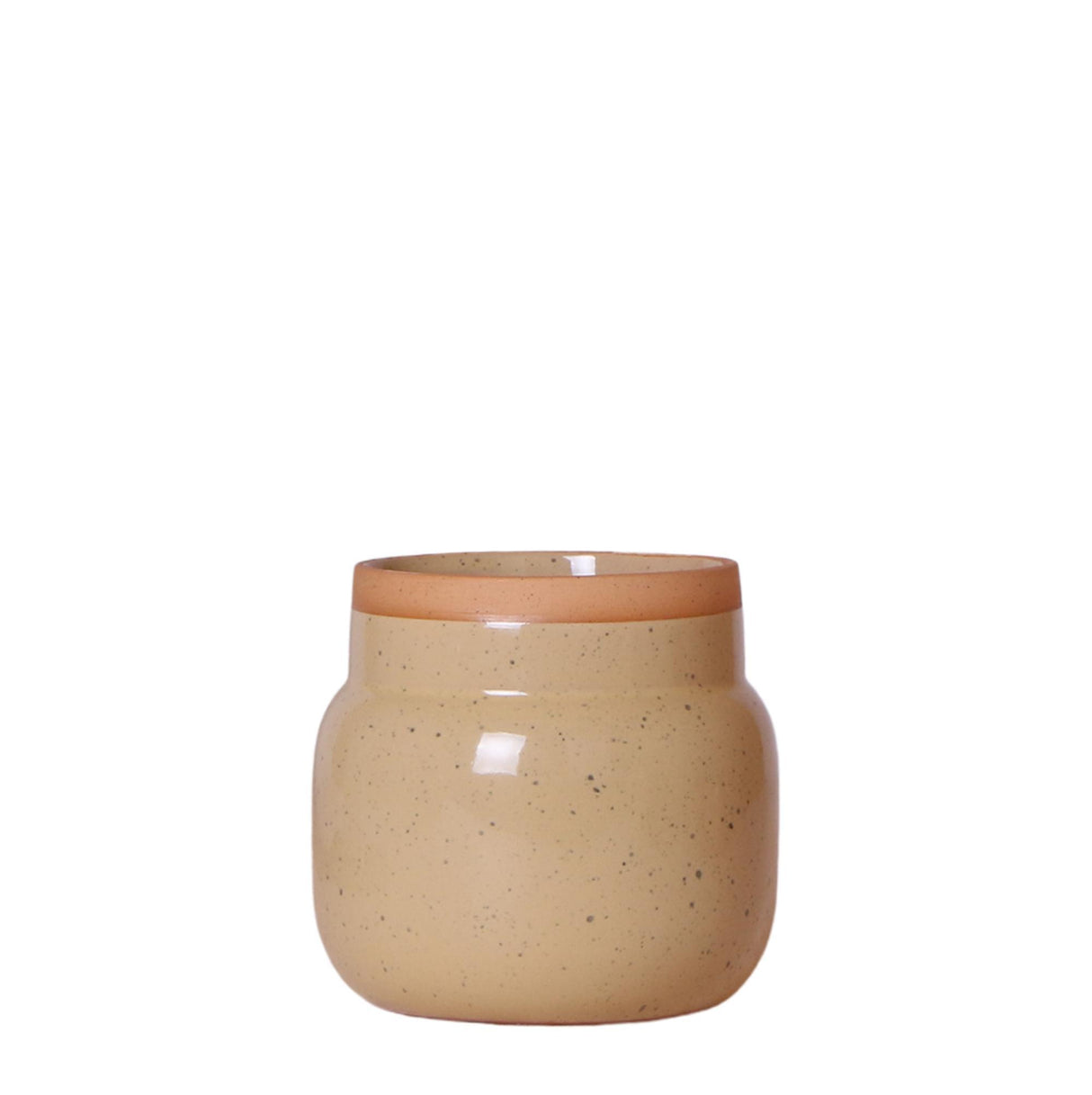 Cache-pot en céramique kaki - Ø9cm