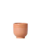 <tc>pot holder</tc> in ocher ceramic - Ø6cm